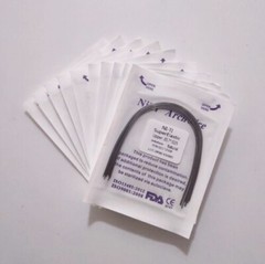 10 Packs Dental Super Elastic Niti Rectangular Arch Wires Ovoid Natural