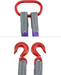 Lifting Slings Straps with Hooks – 5 Feet, 4409 Pounds Capacity, 2 Pack Polyeste
