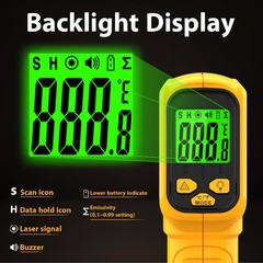 Infrared Thermometer Gun Non-Contact Laser Temperature Gun,-58°F~986°F(-50°C~…