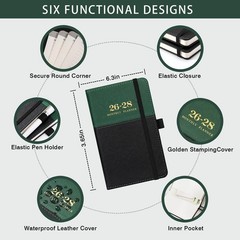 2026-2028 Pocket Calendar/Planner – 3 Year Monthly Pocket Calendar