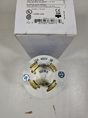 Hubbell L1630P 30A Locking Plug NEMA L16-30P 3P4W 3 Phase 480 Volt Cord Cap