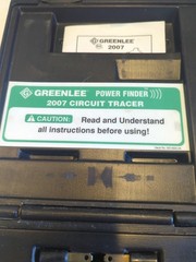 GREENLEE 2007 POWER FINDER Circuit Tracer “Good Condition, Normal Wear”