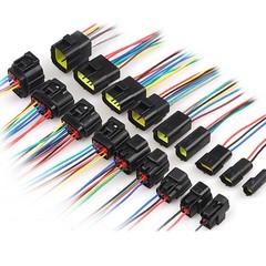 1-16 Pin Waterproof Male/Female Connector Assembled Wire Cable Plug Sealed 18AWG