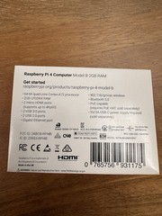 Raspberry Pi 4 Model B RPI4B 2GB RAM Single Board Computer Wi-Fi BT HDMI