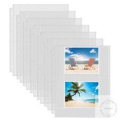 30 Pack Photo Sleeves for 3 Ring Binder (4×6, for 120 Photos), Archival Page Pro