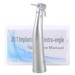 Dental 20:1 LED Fiber Optic Low Speed Implant System Contra Angle Handpiece