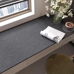 16″x354″ Dark Grey Peel and Stick Wallpaper Growth Rings Wood Textured Contac…