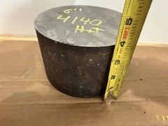 One Piece 4140 Hot Rolled Steel Bar Round Stock Heat Treated 6” OD x ~3 3/4”