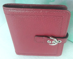 Franklin Covey ~ Ruby Genuine Leather Small Folio Organizer Cover ~ 6″ x 5″ ~New
