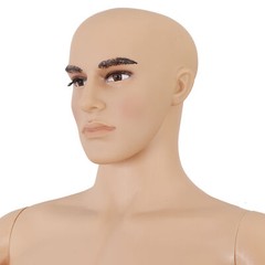 72″H Male Mannequin Full Body PP Realistic Display Head Turns Dress Form w/Base