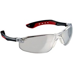3M 47010-WV6 Flat Temple Safety Eyewear with Scratch Resistant Lens, Frame: