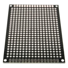 5cm x 7cm Black PCB Printed Circuit Board, 5 Pack, 432 Holes, 32 Pads