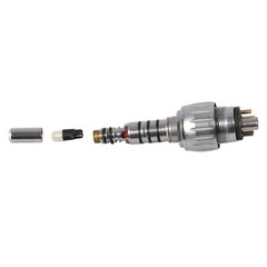 Dental Fiber Optic LED High Speed Turbine Handpiece / 6-Hole Quick Coupler CE