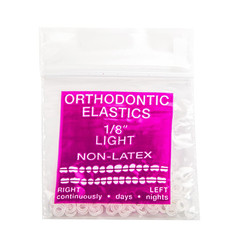 Orthodontic Elastics 3/16 Medium 4.5Oz 100 Pack Intraoral Elastic Bands Latex Fr