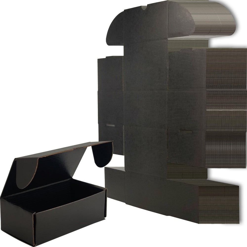 Small Black Shipping Boxes for Small Business Pack of 50-4x3x2 inches Cardboa…