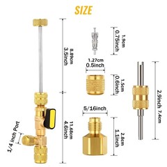 1/4″ & 5/16″ Port Valve Core Remover&Installer For Various Maintenance Scenarios