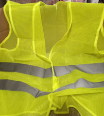 Peer BASICS yellow mesh vest High Visibility Reflective Mesh Safety size XL 4und