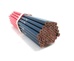 LOT OF (36) POSTAL 104 RED & BLUE THIN LEAD WOODEN PENCILS BY VENUS