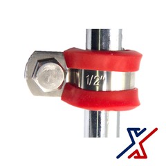 1″ Silicone Rubber Insualted 304 Stainless Steel Clamp(s) by X1 Tools