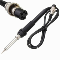 2pcs For HAKKO IND008 907 ESD 936 Soldering Station Iron Handle 5-Pin Hole 24V