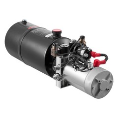 Uimoso 8 Quart Double Acting Hydrauli Pump DC 12V Dump Trailer Power Unit SAE#6