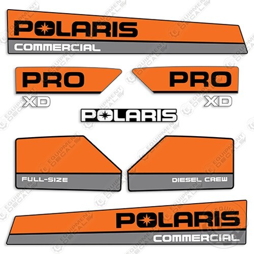 Fits Polaris Commercial Pro XD Full-Size Crew Decals UTV – 7 YEAR 3M VINYL!