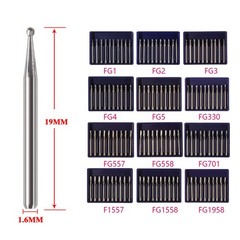 Dental Surgical Tungsten Carbide Steel Burs Drills for High Speed Handpiece FGOS