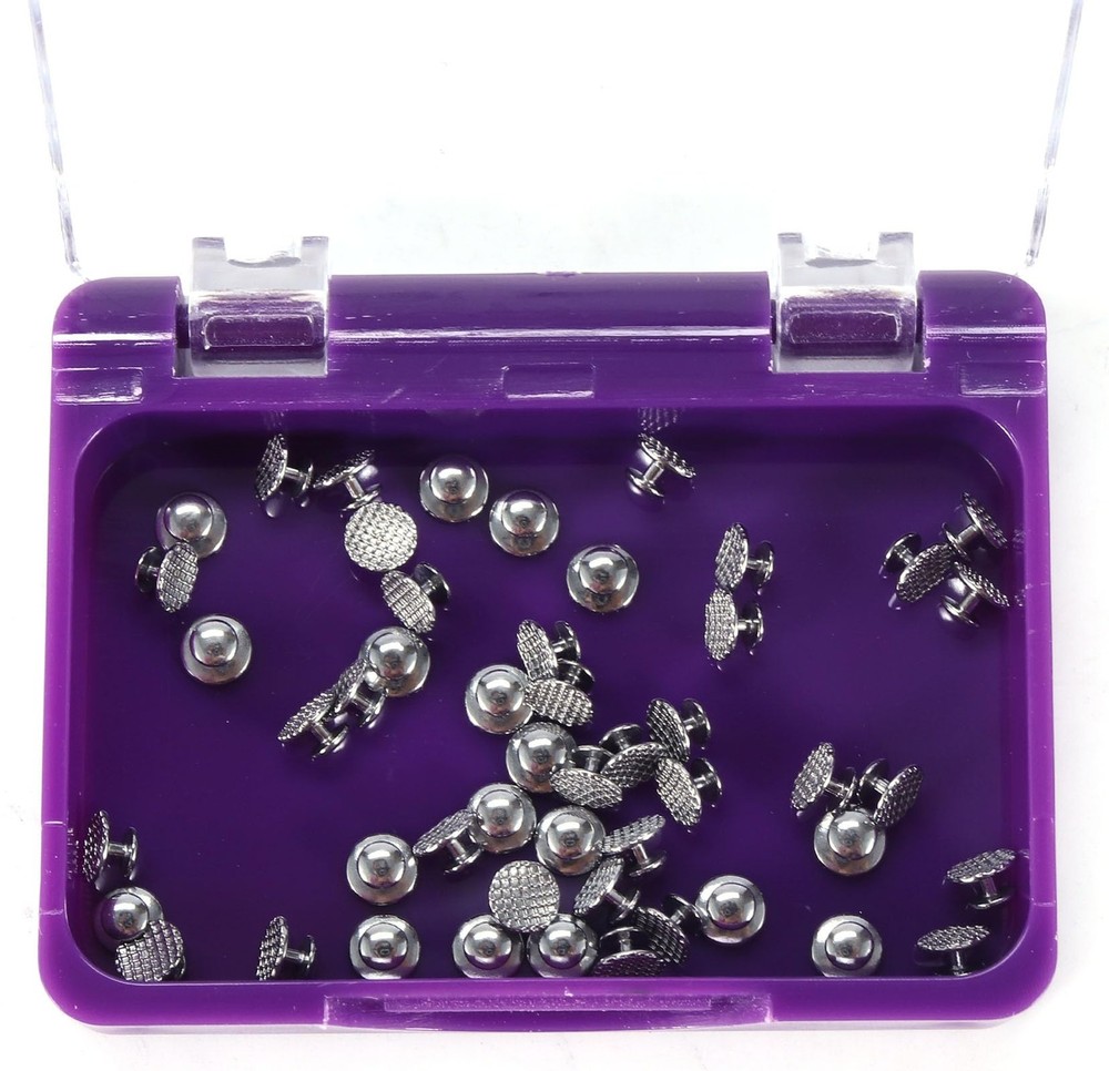 50Pcs/Box Dental Orthodontic Lingual Button Bondable Stainless Steel Round…