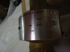 KUNKLE 1-E01-LC VALVE “NEW” SIZE 1 SET 75.0 PSI CAP 590 LB/H