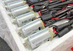 Hobby Motors TR390 6VDC Wiring Harness w/ Motor (13000RPM, 9mm, 18AWG) Lot of 5