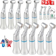 10 USA Dental 1:1 Slow Low Speed Handpiece Contra Angle Push Button Handpiece