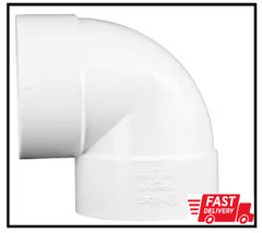 PVC Elbow 90 Degree 90-Degree X Hub with 4-Inch Sewer Drain Pipes White
