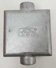 Killark 2-FDC-3 2-Gang Electrical Box 1″ FDC Type Cast Box Aluminum NEW