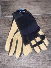 New Wells Lamont Leather Stretch Leather Work Gloves Mens Sz Medium
