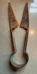 Antique WILKINSON SHEEP SHEARS Hand-Forged Cast Steel Wool Cutter Tool ENGLAND