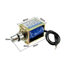 DC 12V 400mA 25N 10mm,Pull,Push Type Linear Motion Electromagnet Solenoid