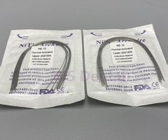 Dental Ortho Arch Wire Thermal Activated Niti Round Rectangular Natural Form