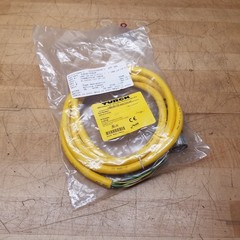 Turck CKM 19-19-2/S101 4121M Cordset, U-04748, 150V, 9A (3), 2A (16) – NEW