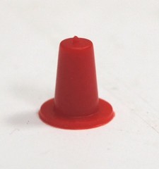 QTY50 CAPLUGS 3/16 – 1/4 OD 1/8 – 5/32 ID RED PLASTIC TAPERED CAP COVER PLUG T-0