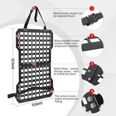 Universal Seat Back Molle Panel Organizer With Gun Holder,Truck Gun Rack Vehicle