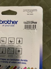 Brother Genuine P-Touch TZe-231 2 Pack Tape (TZE2312PK) Black On White New