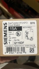 SIEMENS Q115DF 15A DUAL FUNCTION AFCI/GFCI BREAKERS NEW