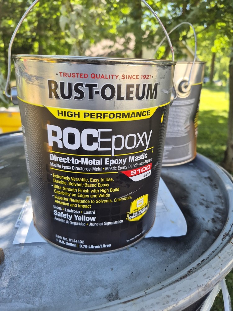 Rust-Oleum Direct-to-Metal Epoxy Mastic Safety Yellow Gloss 1 Gal Brush-On