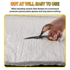 MODIGT 16″x24″ Long Service Life Ceramic Fiber mat for Industrial Pipes