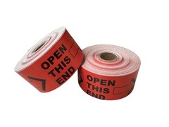 Shipping Labels- 2×4 Open This End (Side Arrow) 500 labels per roll, 1-12 Rolls