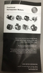 US Motors K55HXTEC-8578 Motor 460V 1A 1/4HP 825RPM (M20)