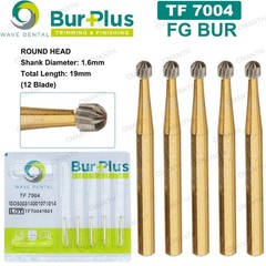 WAVE Dental Carbide Burs Trimming Finishing Burs Gold Plated TF 7004 7406 7902