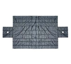 16’x24′ Flatbed Truck Heavy Duty Tarps – 18Oz Vinyl Black Steel Tarp (4′ Drop)
