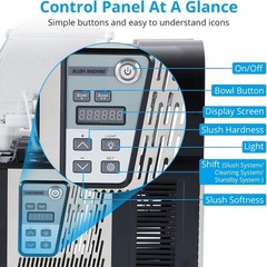 Commercial Slushy Machine Smoothie Maker 4Lx2 Frozen Drink Daiquiri Machine