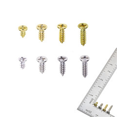 200PCS Small Flat Head Cross Wood Screws Assortment Kit Carbon Steel Self Tappin